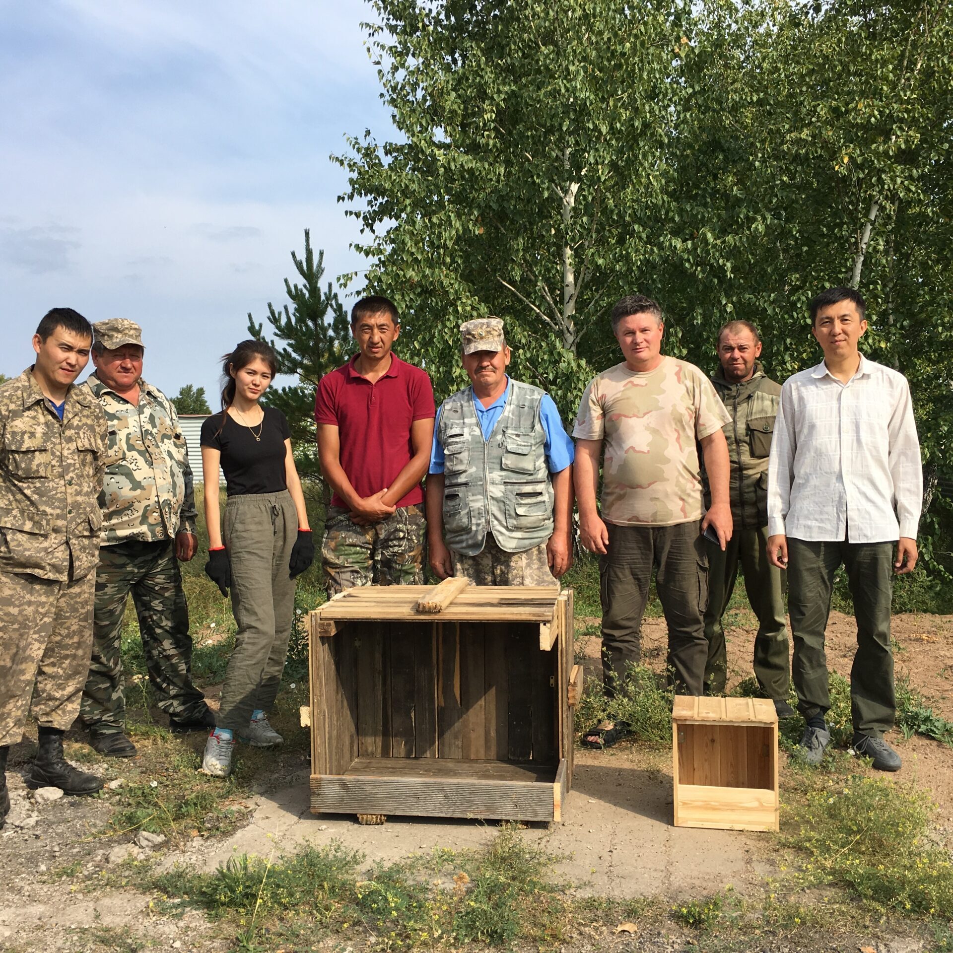 Установка гнездовых боксов для хищных птиц в ГНПП Буйратау 4.5 Буйратау
2.6 Популяризация зоологических профессий